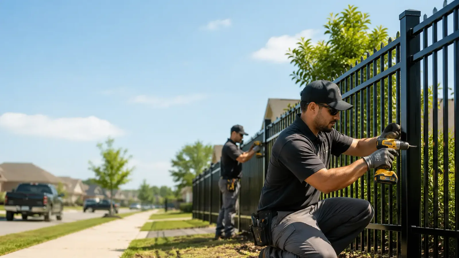 Metal Fence Installation in Damon, TX